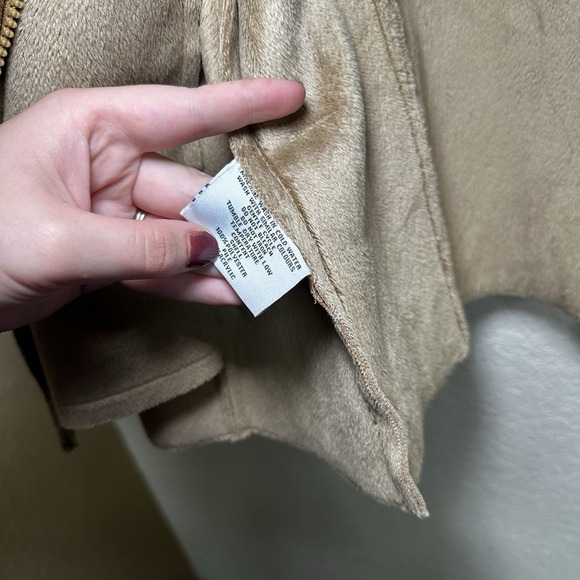 Vintage Ameri Mode Womens XL Faux Suede Floral Jacket Western Fall Outdoor - Picture 5 of 6